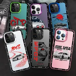 JDM Dream Car Sport Phone Case for Apple iPhone 16 15 Pro Max 13 14 Plus 12 11 Pro plus  Matte
