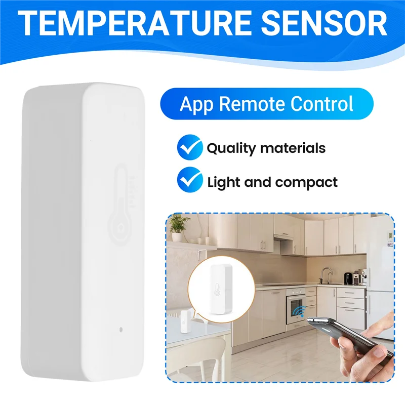 ABFN-2Pcs Tuya умный датчик температуры и влажности с питанием от батареи с приложением Tuya Smart Life
