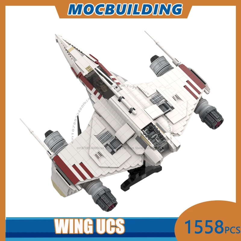 

Wing UCS Single-Seat Starfighter Model MOC Building Blocks DIY Assemble Bricks Space Collection Display Xmas Toys Gifts 1558PCS