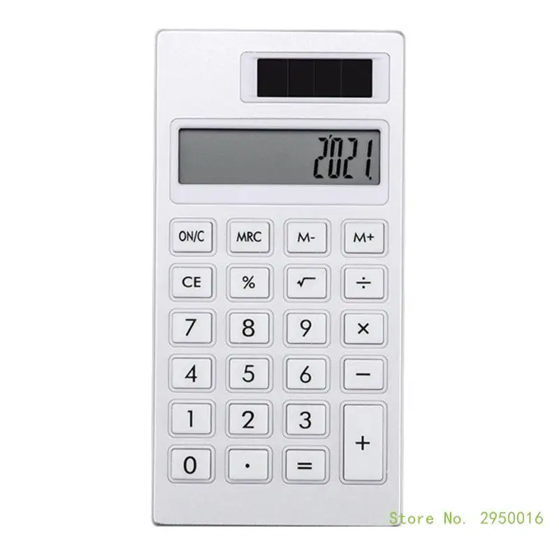 Mini 12 Bit Mute Calculator Student Stationery Thin Small Solar Calculator School & Office Electronic Calculator