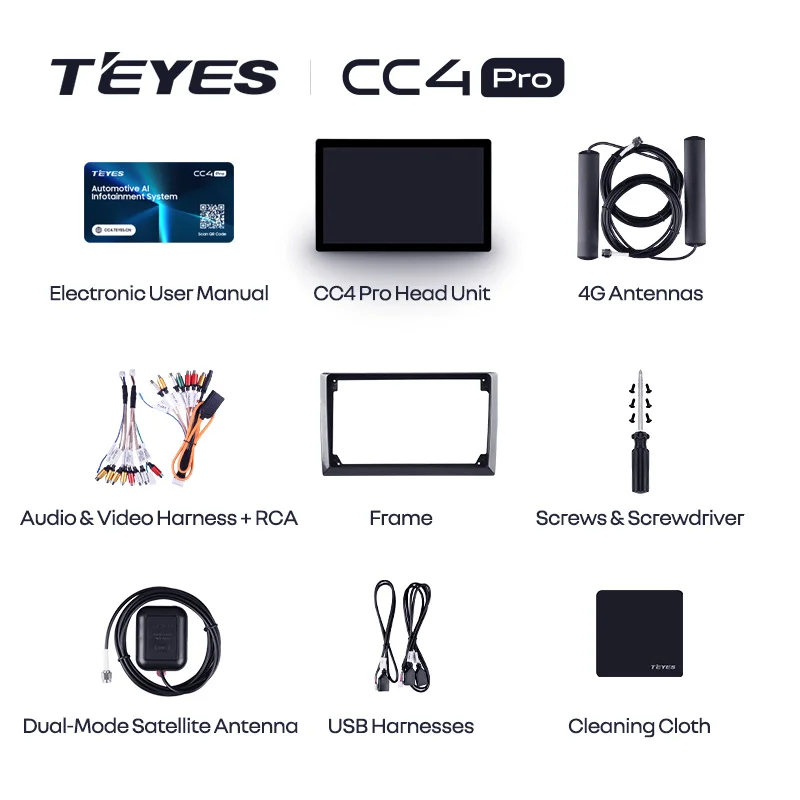 TEYES CC4 PRO 13inch 11inch For Toyota Volkswagen Hyundai Car Radio Video Player Navigation Stereo Android GPS Universal Device view 6