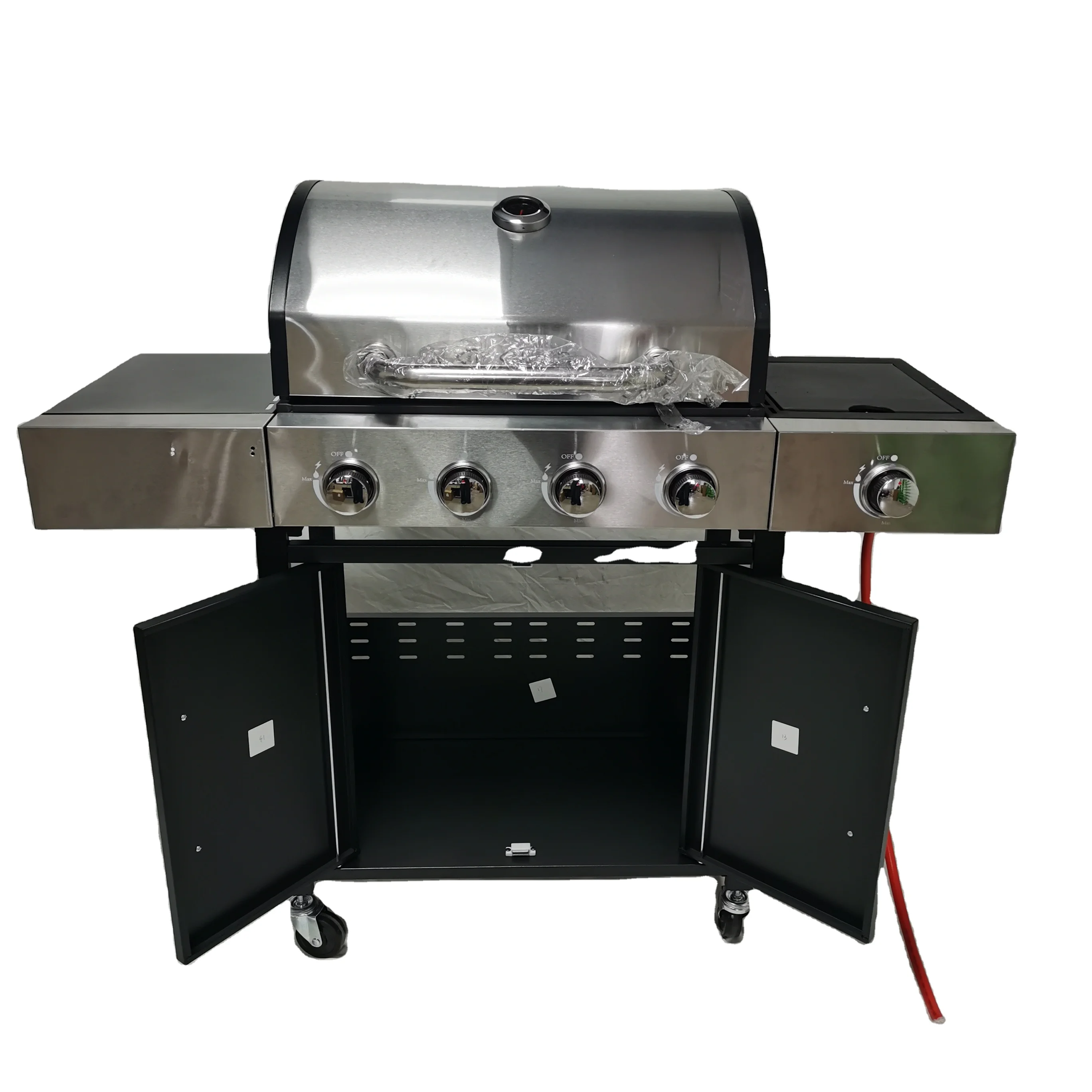 

STLF4-Burner Gas Grill with Side Burner for Outdoor BBQ Cooking