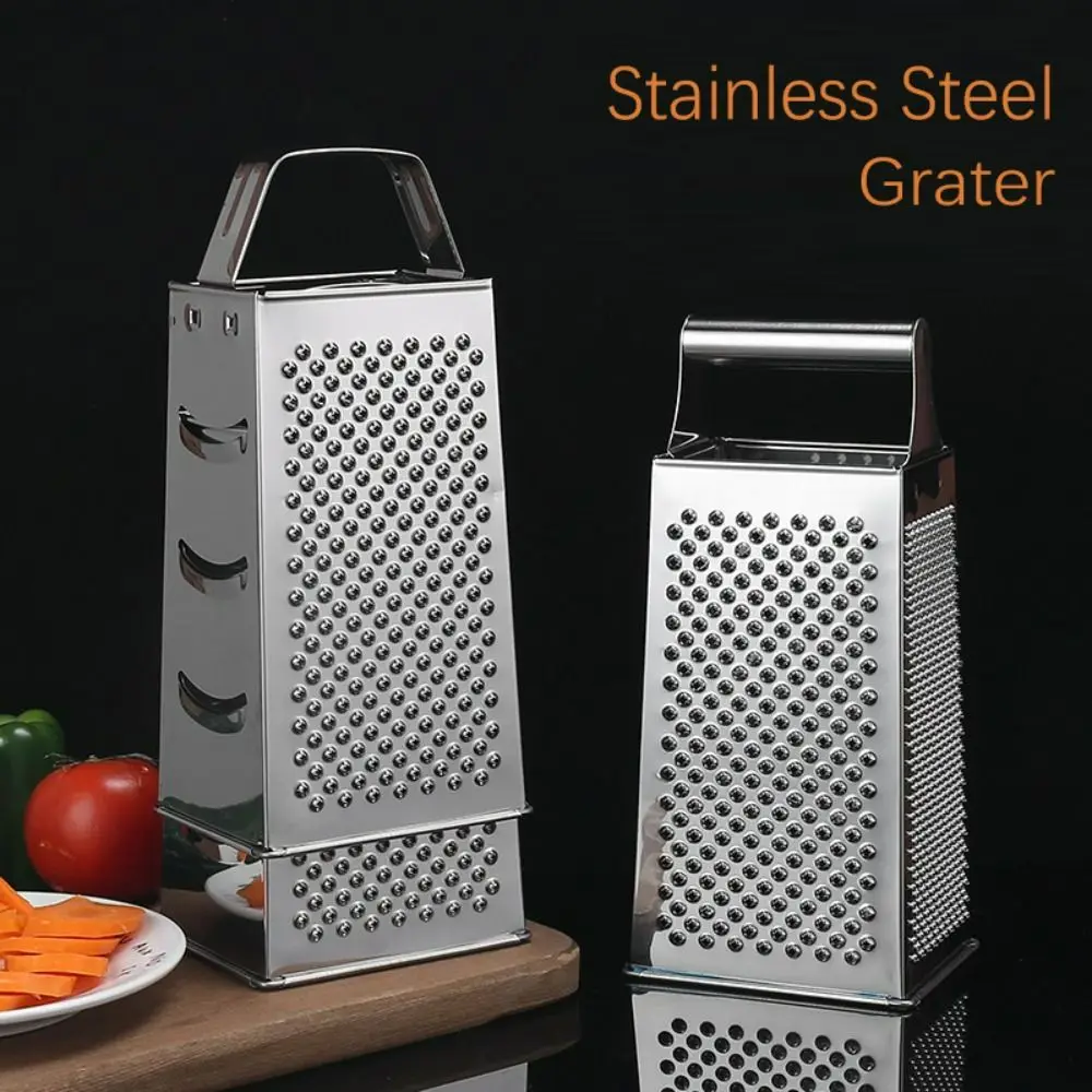 Convenient 4 In 1 Stainless Steel Grater Cooking Utensils Multifunctional Four-Sided Shredders Fruit Vegetable Cutter Fruit 4