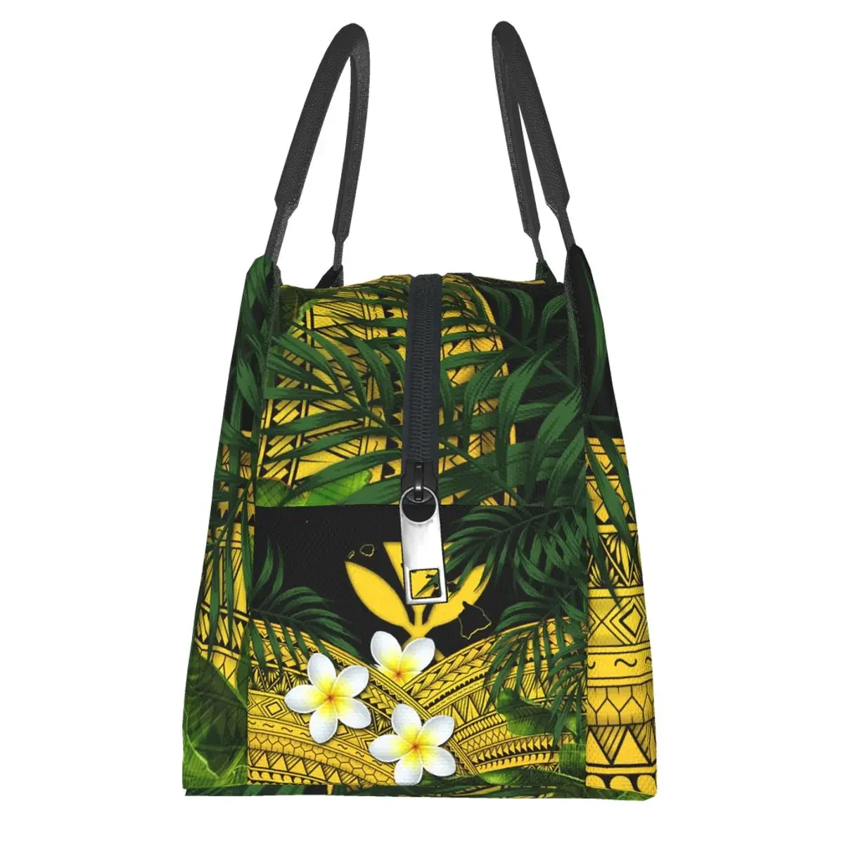 NOISYDESIGNS Lunch Bags for Women Hawaiian Flower With Polynesian Printing Portable Insulated Handbags Thermal Food Picnic Bag