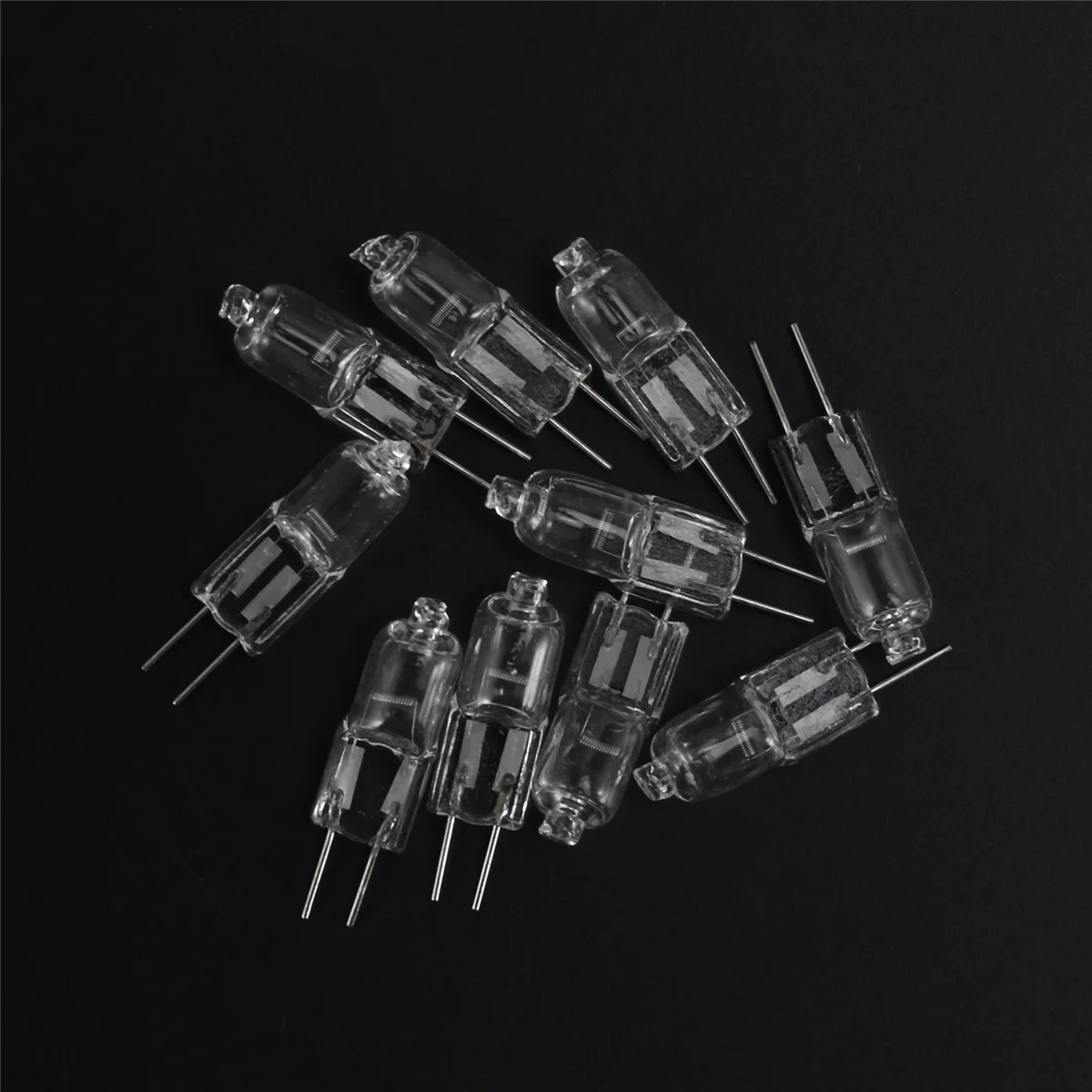 A71P 50 قطعة، مصباح هالوجين G4 12 فولت 35 وات مصباح دبوس أبيض دافئ #3