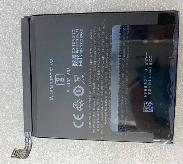 For Meizu M15 Mobile Phone Battery Ba871 New Large Capacity Mobile Phone Battery 3000MAh