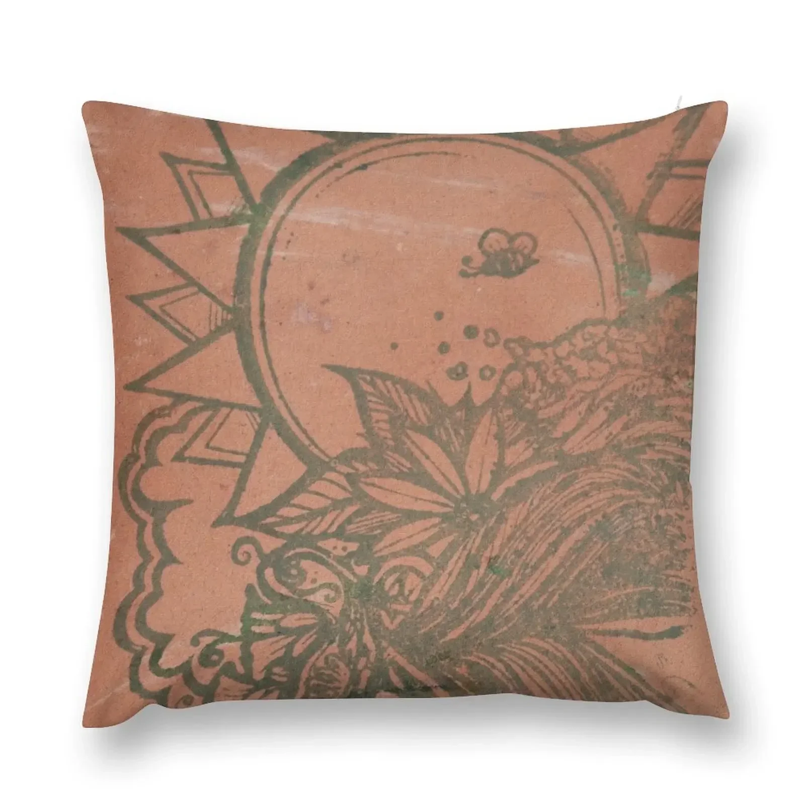 

Terracotta Sun Goddess Throw Pillow Luxury Cushion Cover ornamental pillows pillow