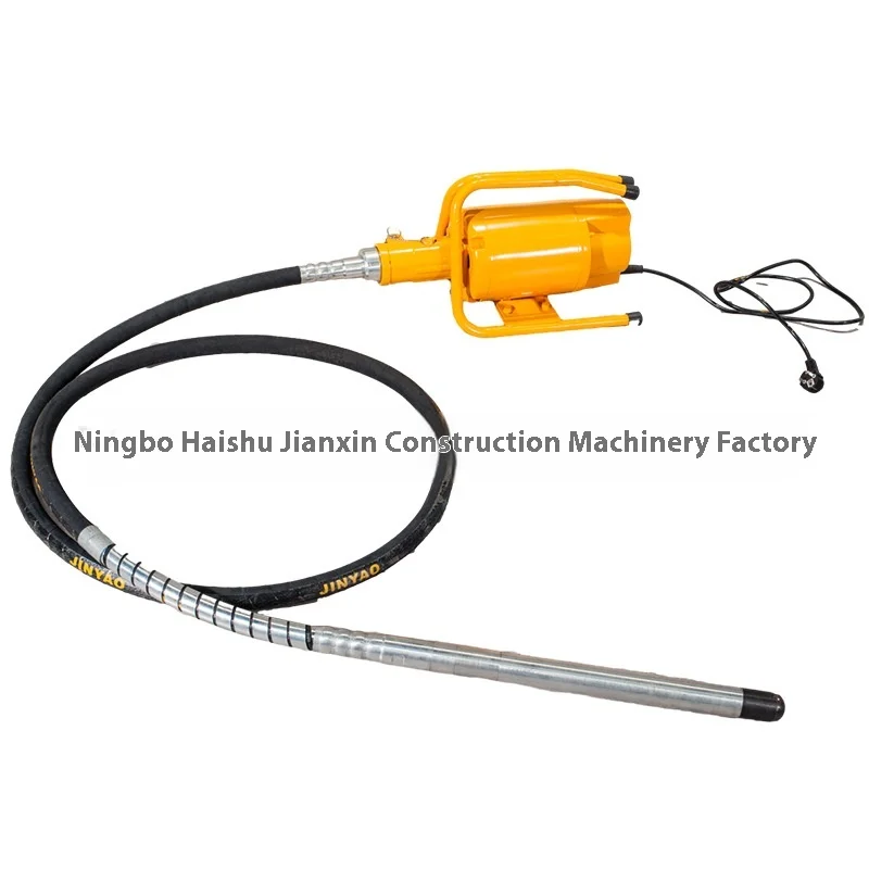 High Frequency Single-Phase Electric Drum Bar Vibrator High Power Portable Concrete Construction Site Internal Motor European 2
