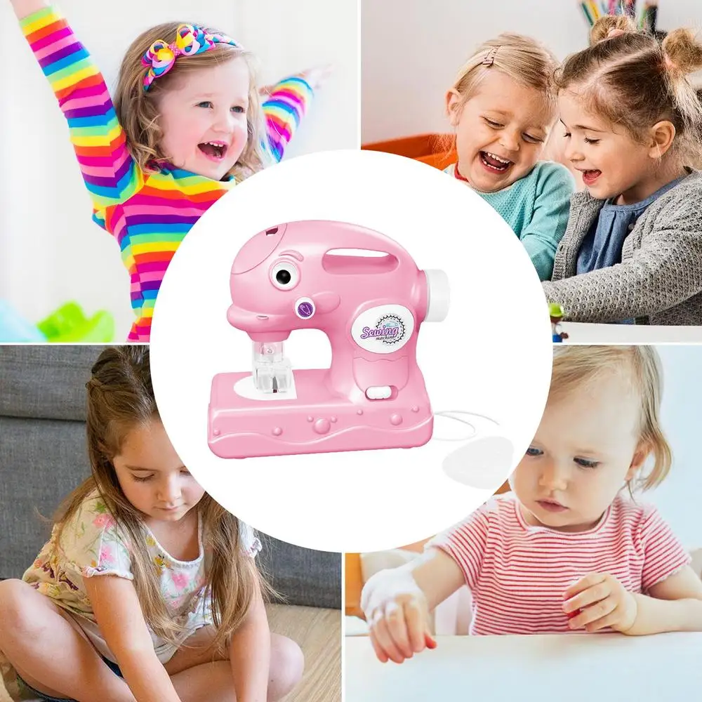 Portable Sewing Machine Travel Beginner Sewing Machines Portable Battery Powered Sewing Machine Pretend Play Arts For Kids