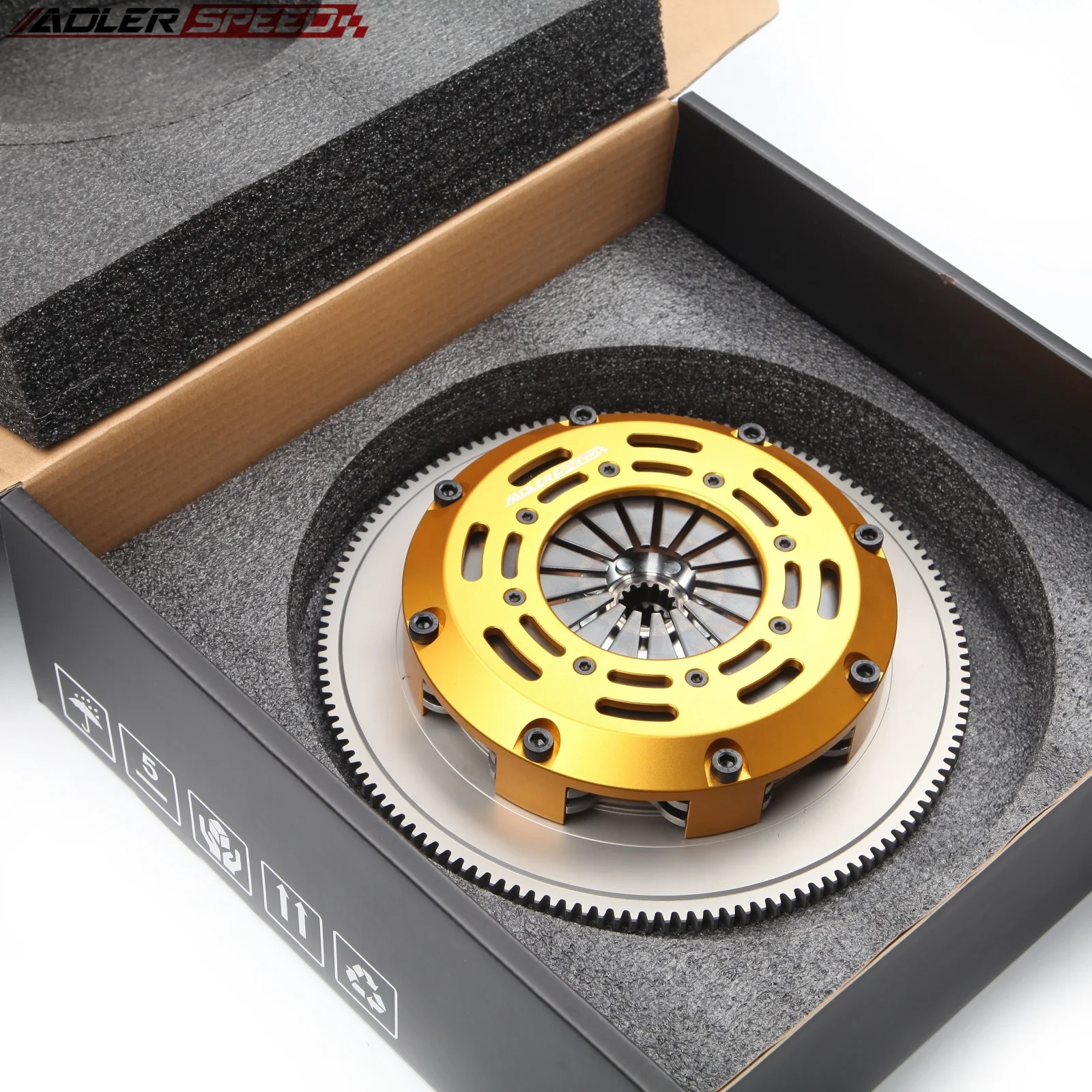 

ADLERSPEED Racing Twin Disc Clutch Kit For 2008-2010 Chevrolet Cobalt SS/HHR (2.0L DOHC 4cyl Turbocharged LNF)