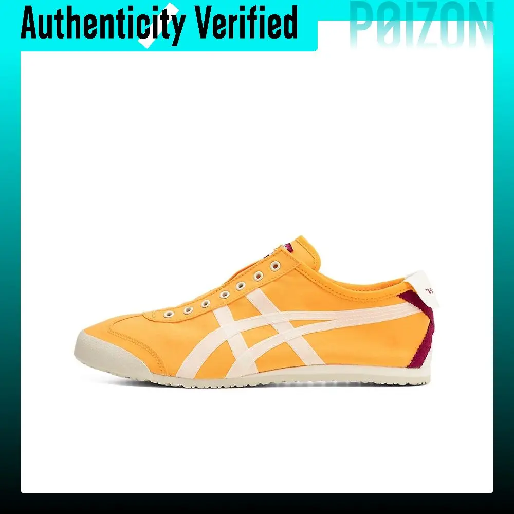 Onitsuka Tiger MEXICO 66 Abrasion Resistant Abrasion Resistant Low top Casual Running Shoes Unisex Yellow 1183B603-801