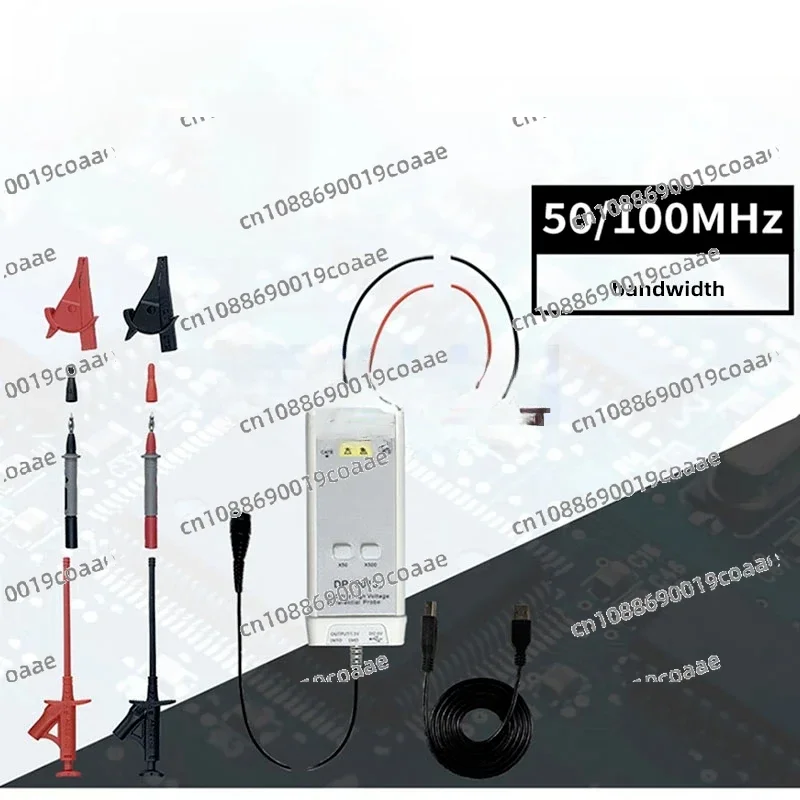 High-Voltage Differential Probe, Oscilloscope Probe, Automotive Testing Instrument, DP10013 Series, 700, 1300, 5600V, 100m