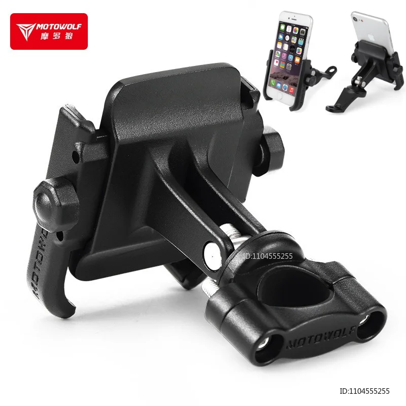 

Universal Motorcycle Handlebar Phone Holder Aluminum Alloy Rearview Mirror Modified Bike Bicycle Holder Motorcycle Accessories