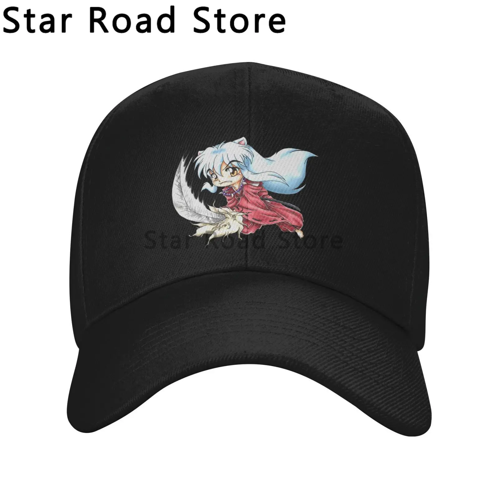 Original Summer Hats Cotton Adult Adjustable Japan Anime Inuyasha Manga Graphic Dog Demon Fashion Baseball Cap Brand Casual Hat