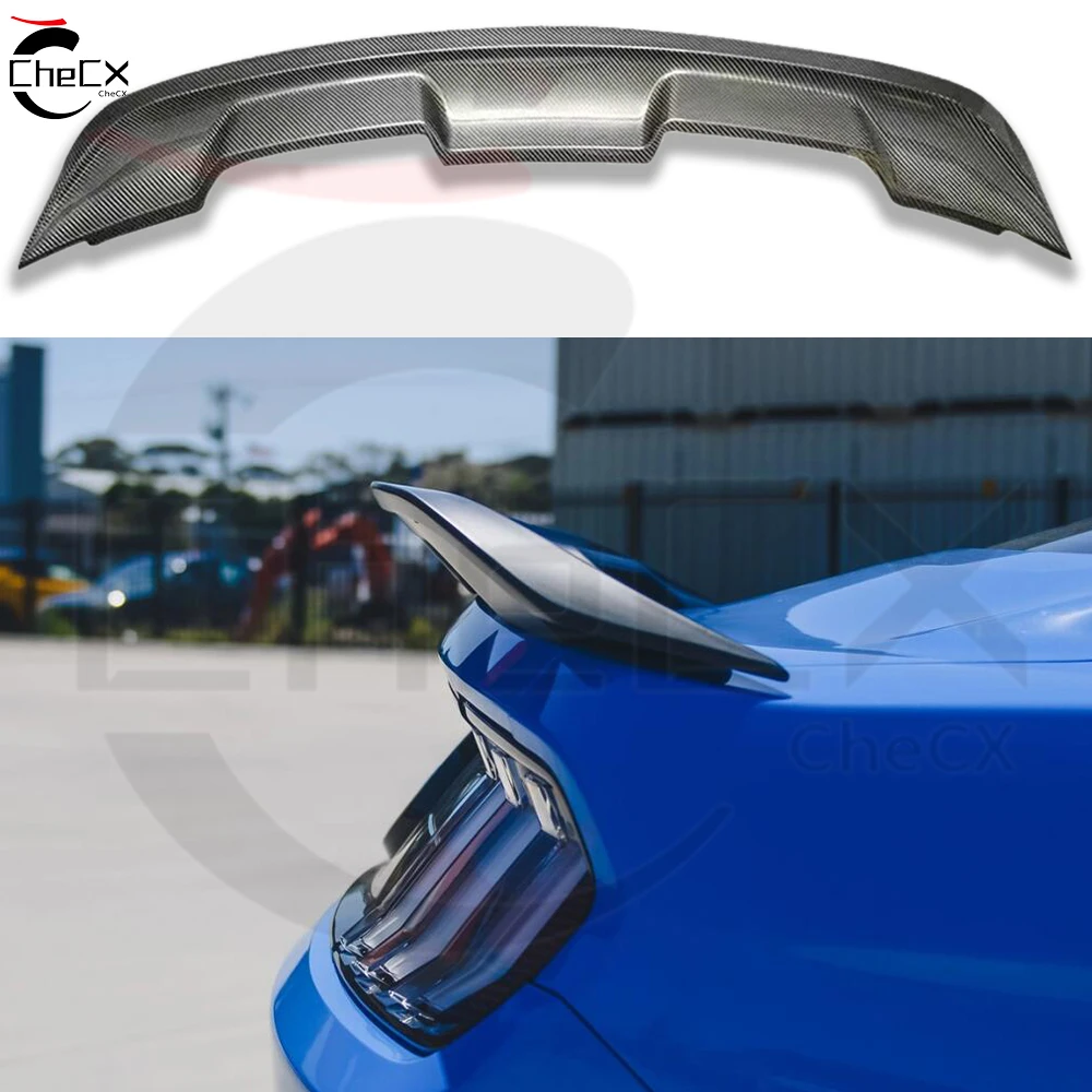 For 2015-2020 Ford Mustang Carbon Fiber Tail Wing Rear Spoiler Auto Accessories Body Diffuser Upgrade GT500 Style Rear Spoiler