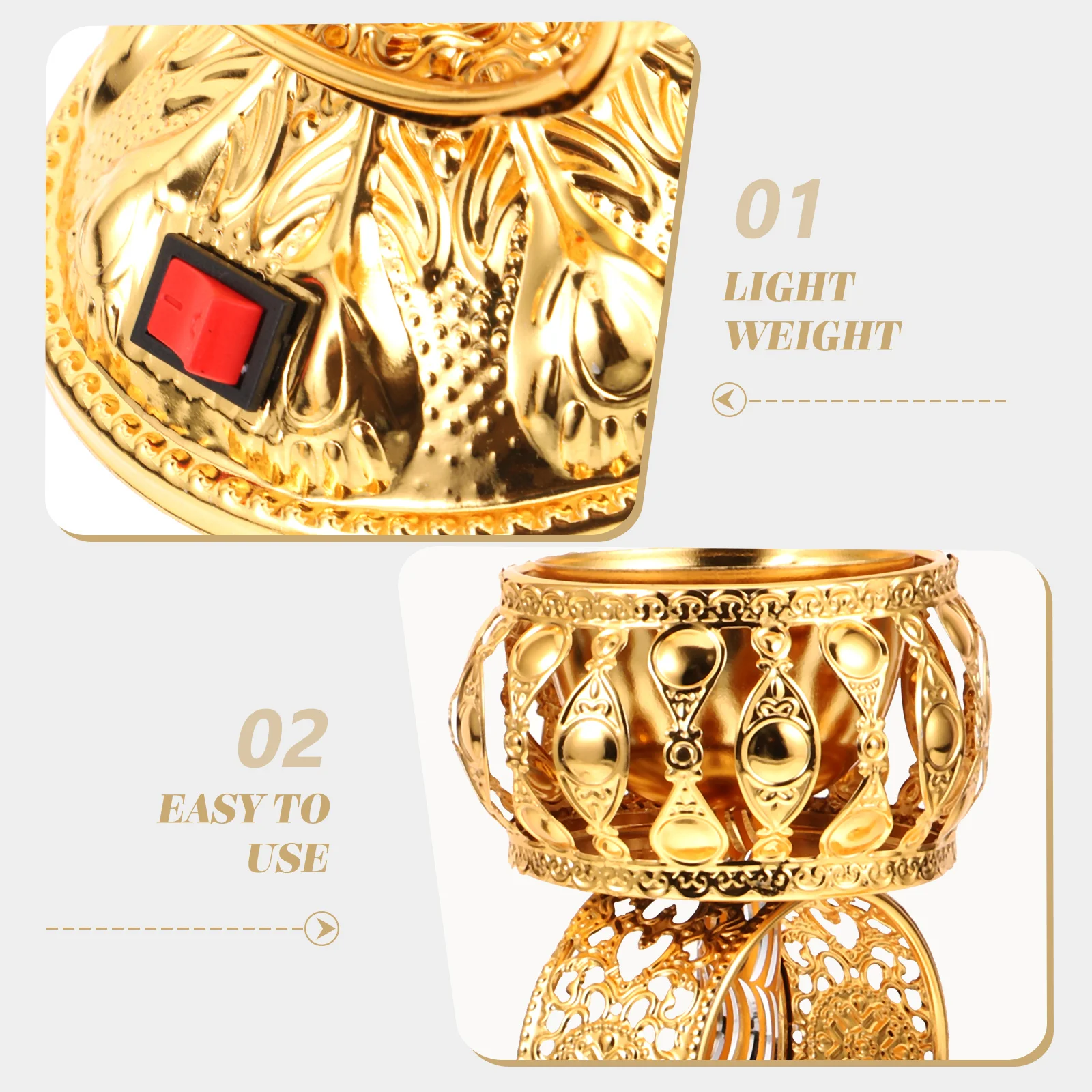 

Metal Vintage Incense Burner Plug in Eu Plug Aroma Holder for Home Office Desk Decorative Censer Incense Burner