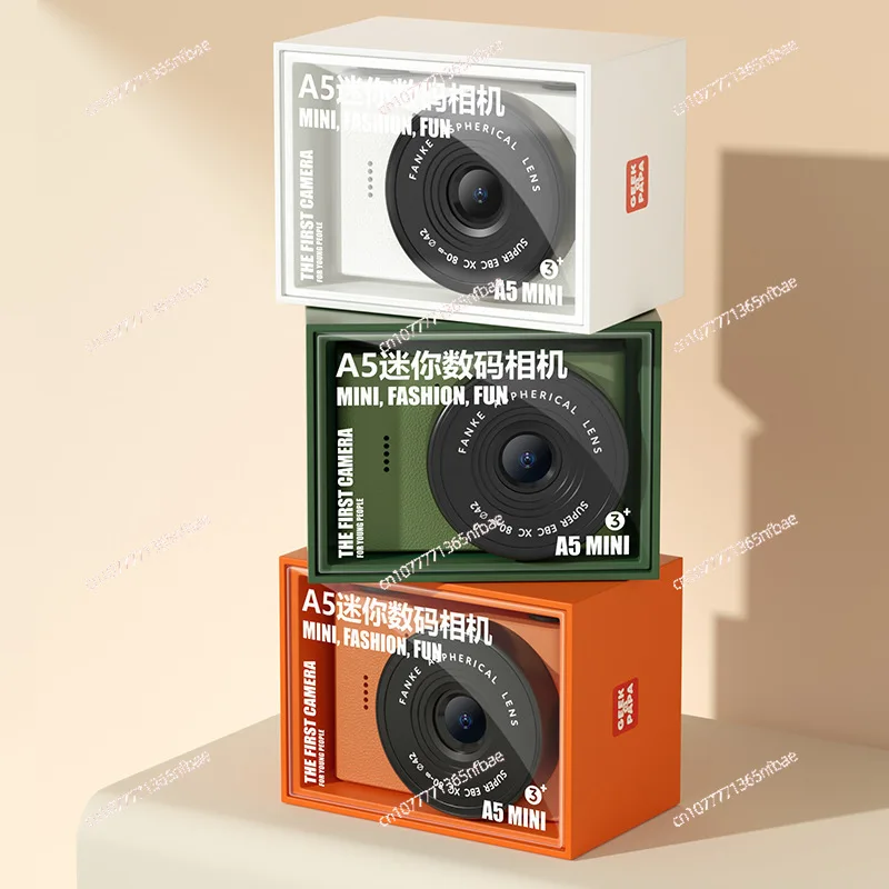 New A5 Mini Multifunctional Student Camera Dual Lens Portable Pocket Camera Retro Compact Digital Camera