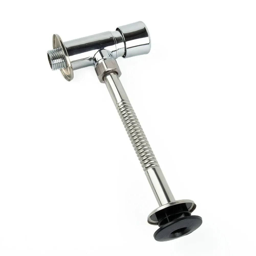 

Button Type Urinal Flush Valve Bath Toilet Urinal Flush Valve Assy With Bend Pipebathroom Urine Flushing Diverter Valve