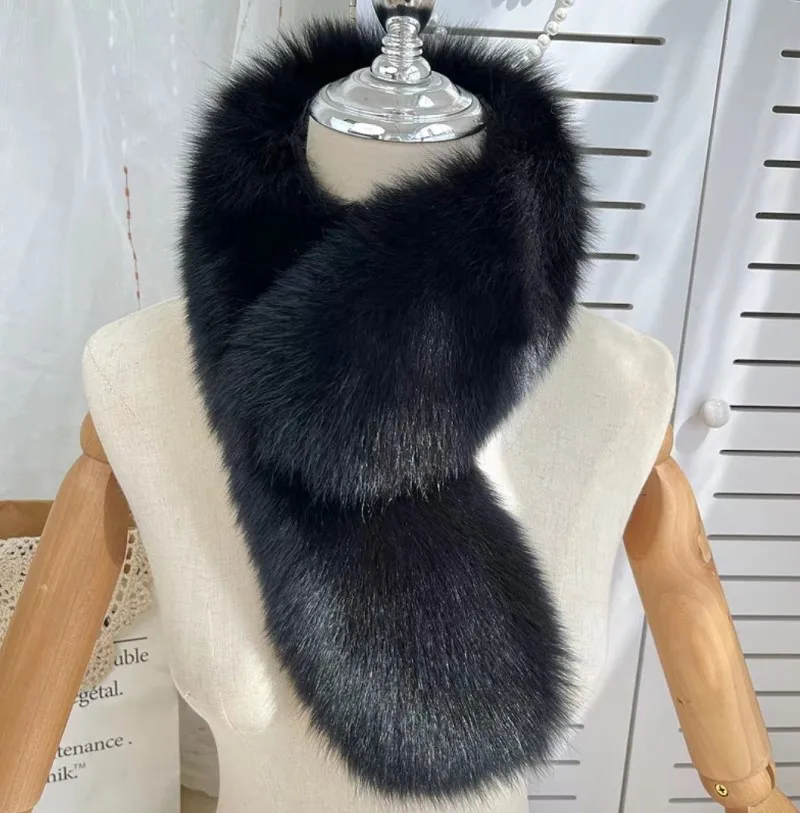 Women Boutique Outfits Accessory Plush Real Fox Fur Scarf CX-S-187A