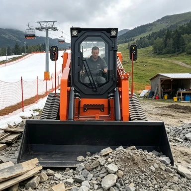 Free Shipping Mini Skid Steer Diesel Loader Cheap 2000kg Wheel Loader Minicargador Ce Epa Engine Compact Skid Steer Loader Truck