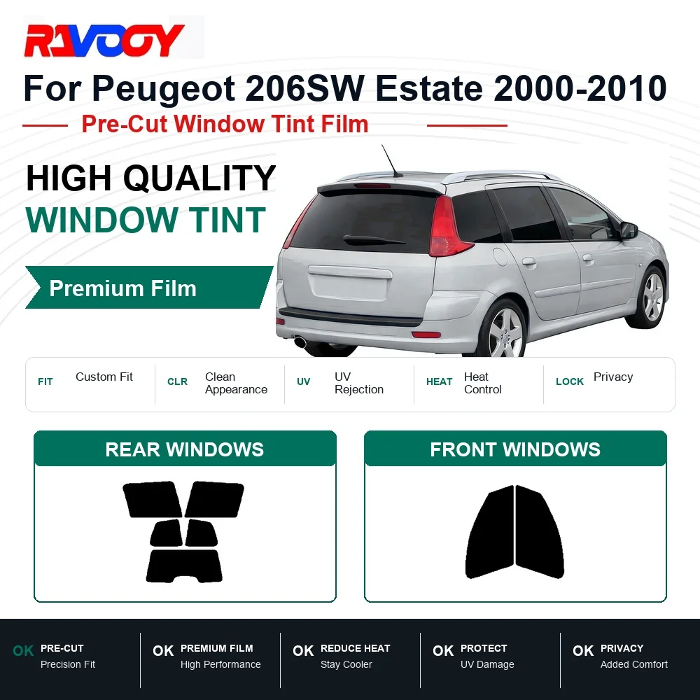 premium-pre-cut-window-tint-for-peugeot-206sw-estate-2000-2010-front-rear-windows-uv-heat-rejection-privacy-film