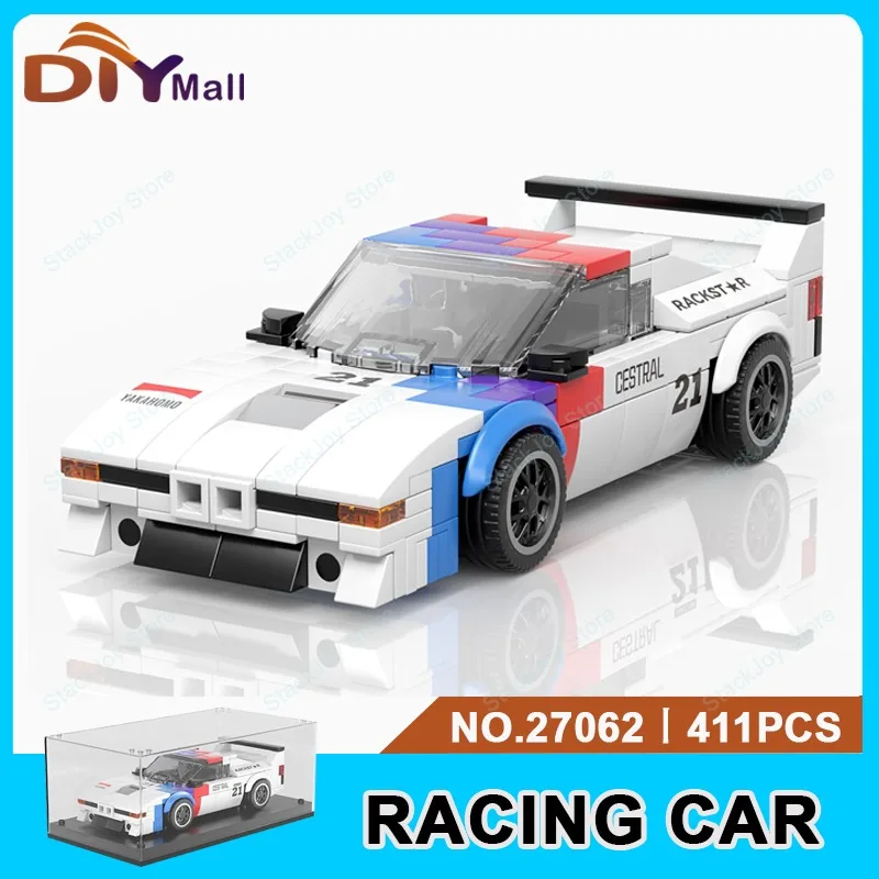 

Vintage Speed Racing MOC Building Bricks Sports Vehicle Car Model Assembly Toy Holiday Gift for Kids Adult Collectors