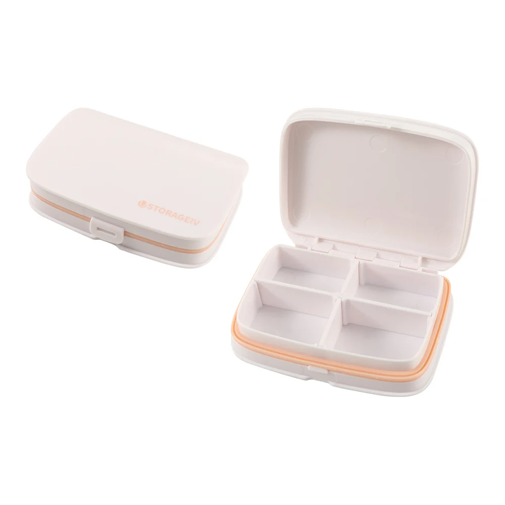 High Quality Medicine Organizer Case Pill Box 4/6 Grid Candy Box Storage Box 7 day Pill Box Pill Case Medicine Tablet Dispenser