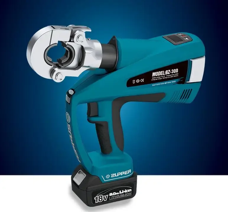 BZ-300 배터리 유압 압착 도구, LCD 디스플레이, Cu/Al 16-300MM ²