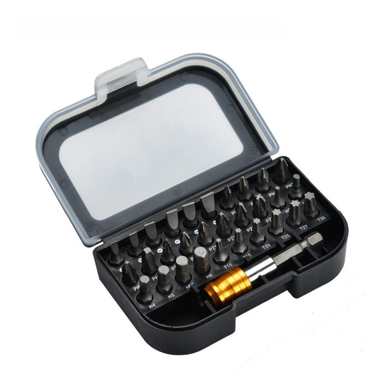 

31 Pcs Screwdriver Bit Set (30 Most Commonly Used Screwdriver Bits + 1 Quick Release Hex Chuck Extension Adapter)