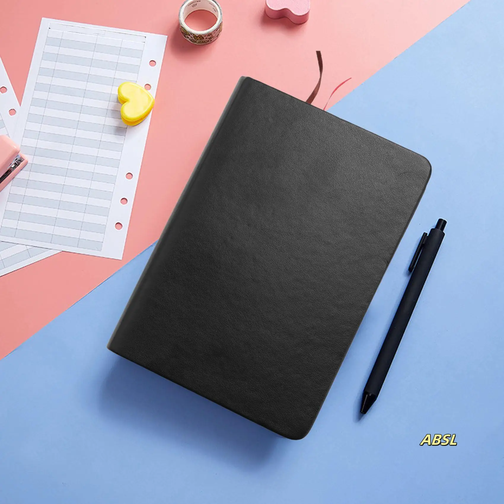 Vintage กระดาษหนาโน้ตบุ๊ค Notepad PU + กระดาษสมุดบันทึกสมุดบันทึก Agenda Planner โรงเรียนเครื่องเขียนอุปกรณ์สํานักงาน