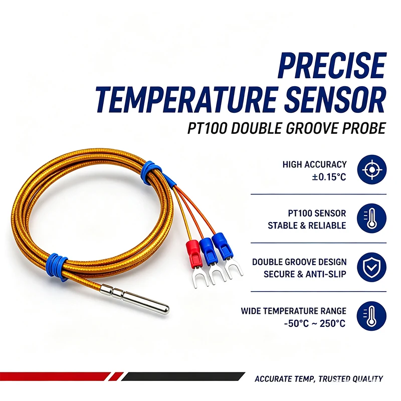 PT100 Temperatursensor-Sonde Φ4x30mm -50~350 ° C RTD Hochtemperatursensor für Verpackungsmaschinen in der Lebensmittelverarbeitung – Detail 5