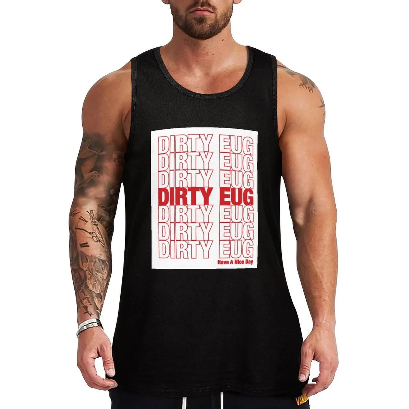 

DIRTY EUG Tank Top Durable Tank Top Wrinkle Resistant Casual Sleeveless