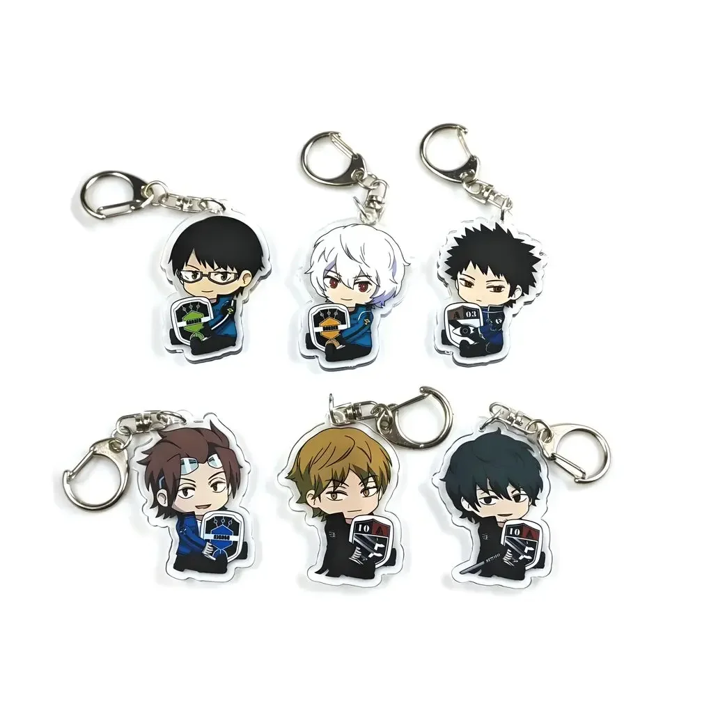 World Trigger Cartoon Anime Pendant Keychains Holder Car Key Chain Key Ring Mobile Phone Bag Hanging Jewelry Gifts