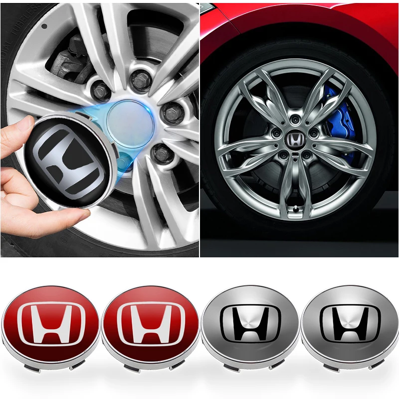 4pcs 56/60mm Car Wheel Center Cover Hub Cap Badge Replacement Sticker For Honda Dio Civic 8 10 2008 Adv 150 Biz Moto Forza