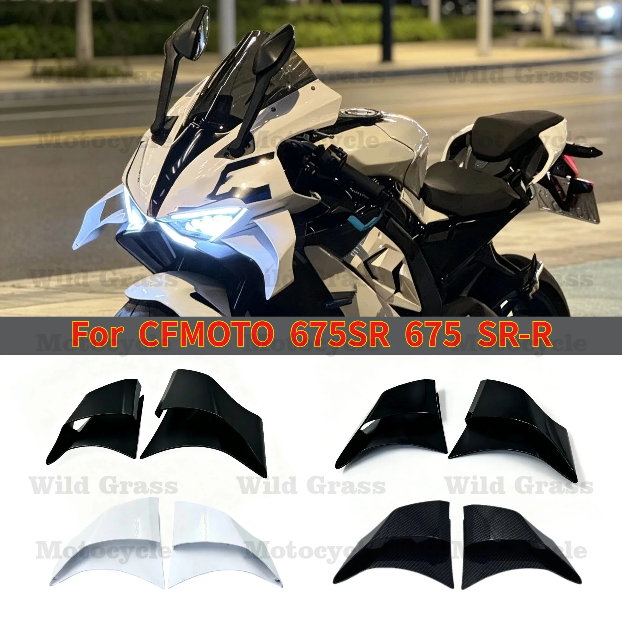 per-cfmoto-675sr-675-sr-r-2024-2025-accessori-moto-kit-alette-aerodinamiche-anteriori-fisse-carena-fire-blade