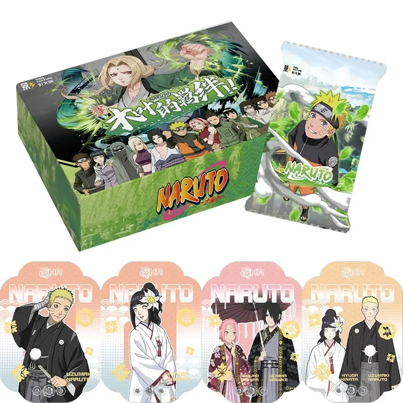 New Naruto Card The bond of Konoha Uzumaki Naruto Sasuke Hyuga Hinata Rare HR Wedding Anime Character Collection Card Toy Gift