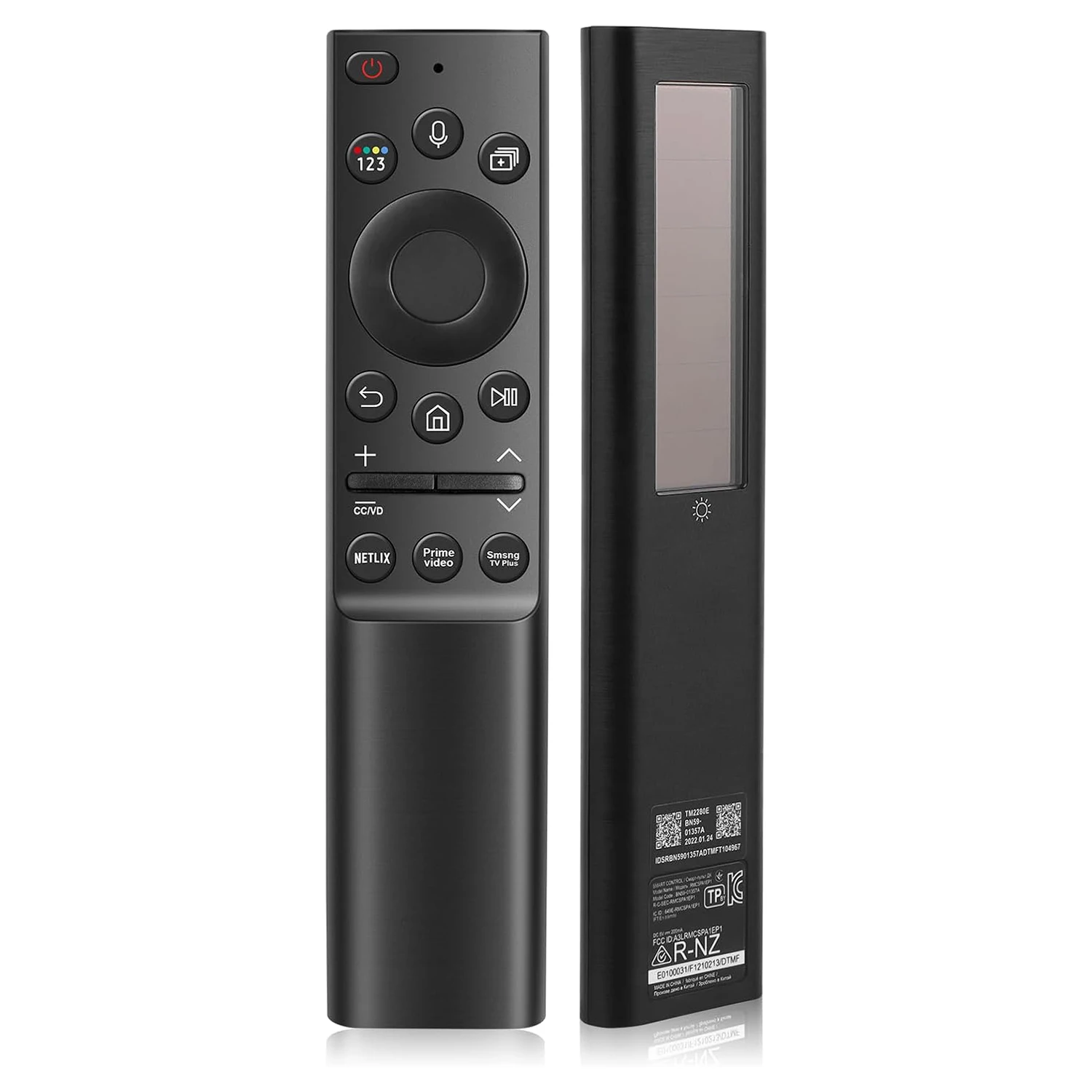 BN59-01357A 01357L 01363L 01364TM2180E Solar Voice Remote Compatible with Remote Solar/USB-C Charging for Samsung Smart TVs Neo