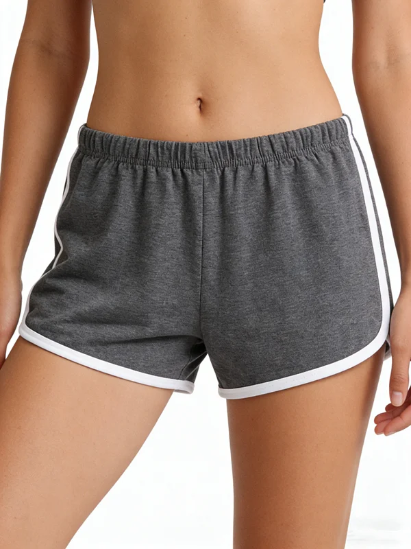 

Женские повседневные хлопковые шорты с эластичным поясом, однотонные, летние, для бега, спорта, йоги, сна и отдыха, мягкие, модные
