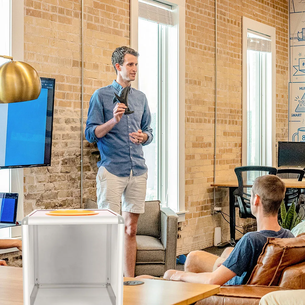 

Lottery Box Large Capacity Transparent Multi-Function Raffle Box For Party Meeting Donation Annual Event Cubic Ballot Case