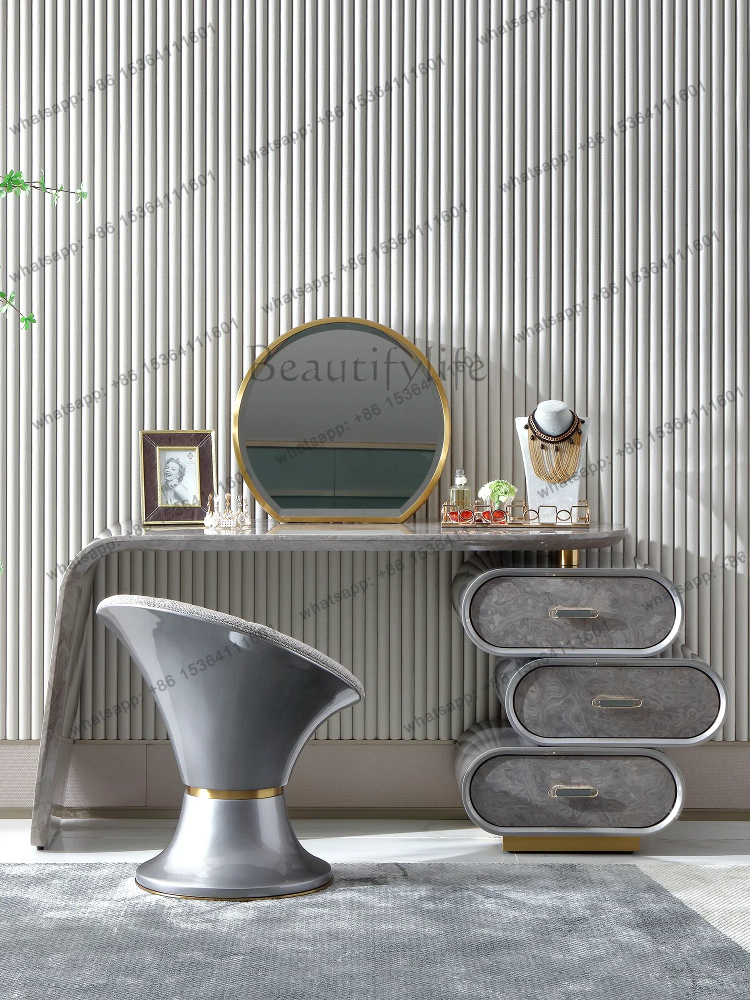 

FGLight luxury European imported beech wood dresser original aesthetics international pavilion L1