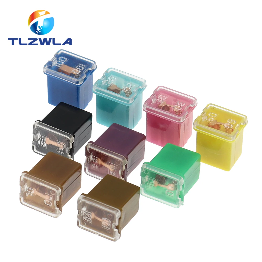 1PCS PEC LPJ 20A 30A 40A 50A 60A Insurance Auto Square Fuse Tube Waterproof Fuse Box