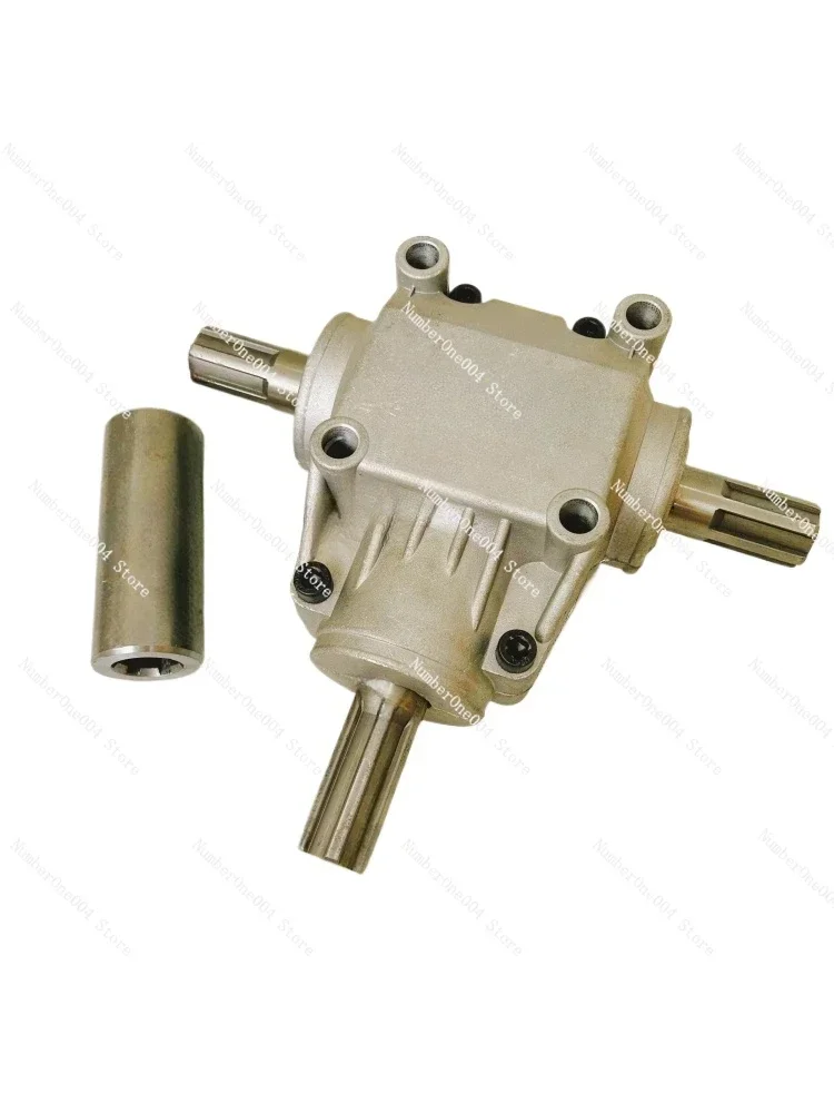 Applicable to Mechanical speed ratio 1:1 steering right Angle gear box corn helical gear box 4 gear reduction conversion view 3