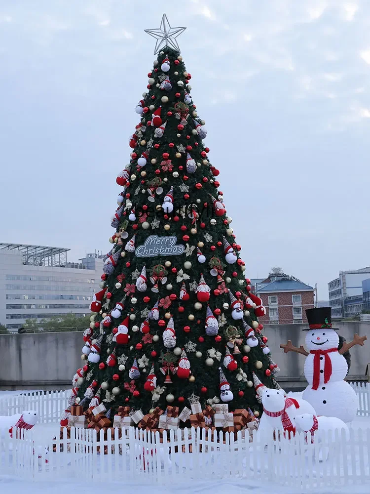 Large Christmas tree outdoor frame luminous package shopping mall Christmas decoration