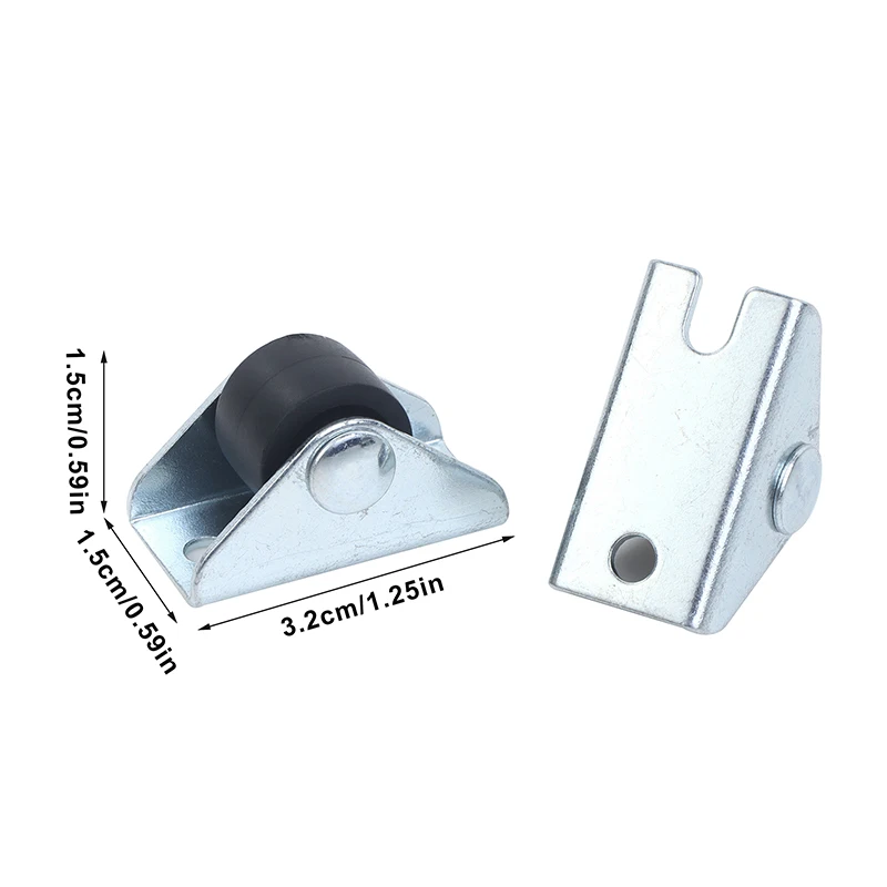 4 pezzi 0.5 pollici mobili ruote dritte ruote direzionali vassoio accessori pattumiera scatola portaoggetti cesto portabiancheria Caster