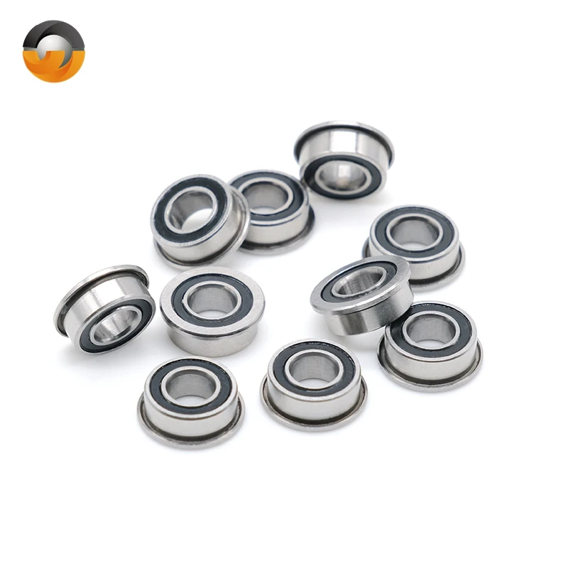 10Pcs MF105 RS Bearing 5x10x4 mm ABEC-7 Voron 3D Flanged Bearing MF105-2RS Ball Bearings MF105RS 3D Print Bearings