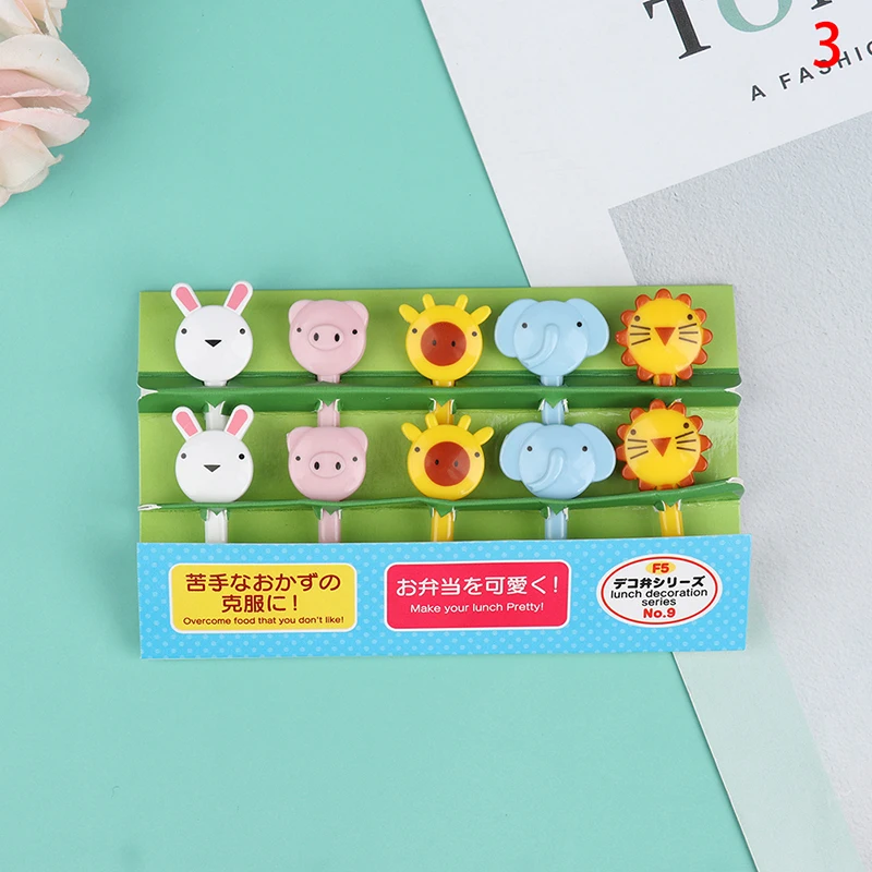 Kids Fruit Picks Mini Fruit Forks Kid Bento Accessories Chopsticks Mini Cute Children Snack Cake Dessert Food Pick Toothpick