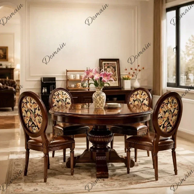 CZ Nordic Style Center Dining Table Italian Japanese Living Room Foldable Dining Table Round Modern Mesa De Comedor Furniture Ho