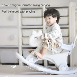 LazyChild Three-in-one Rocking Horse for Baby Children's Rocking Horse Baby Household Plastic Multi-function Rocking Horse