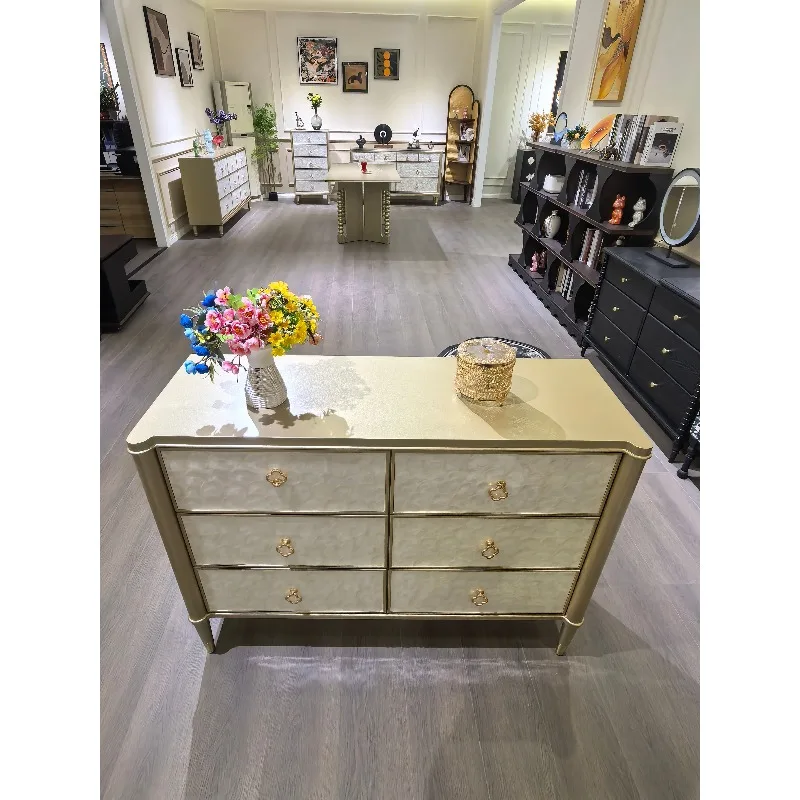 Luxury Post-Modern Shell Plywood Pine Sideboard Handmade Dining Room Shell Cabinet for Living Room for Light Entryway