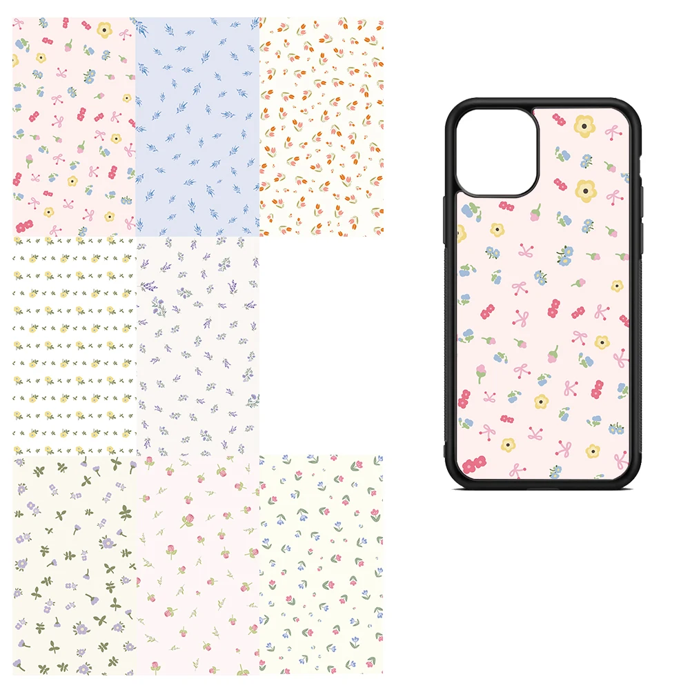 8Sheets Creative Floral Background Paper Sticker Pack for Cartoon Cute Graffiti Decal Scrapbooking Phone Luggage Laptop Sticker